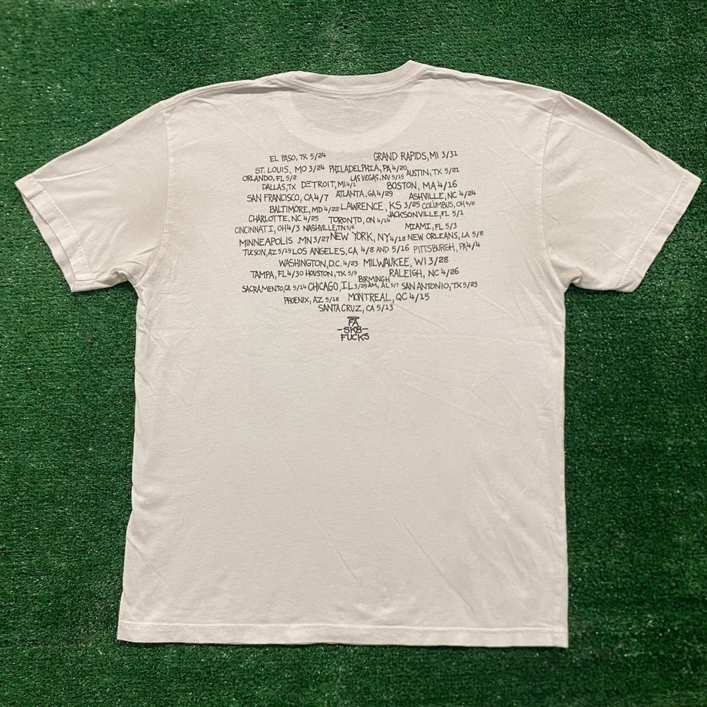 FA Fucking Awesome Naked Photo T-Shirt Edgy Skater Punk XXX Streetwear White M - Picture 4 of 5
